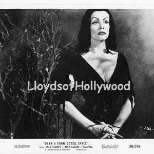 Vampira (Maila Nurmi) Plan 9 From Outer Space Cult Movie Mid-Century Glamour Ghoul Photograph 1958