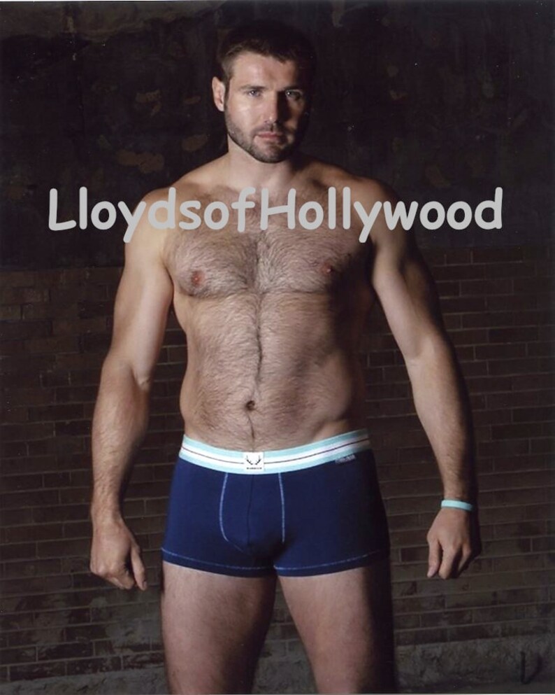 Ben Cohen Handsome Hunk Rugby Player In Blue Underwear Beefcake Photograph