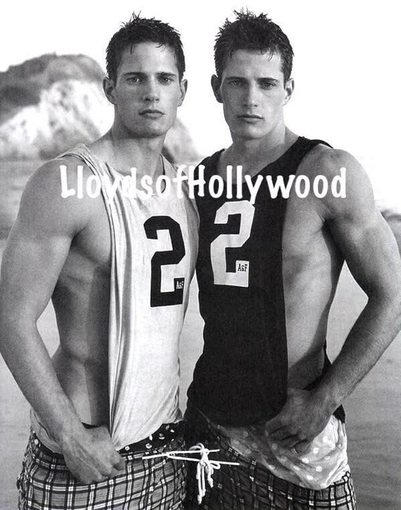 The Carlson Twins Kyle and Lane Handsome Hunks at the Beach - Etsy UK