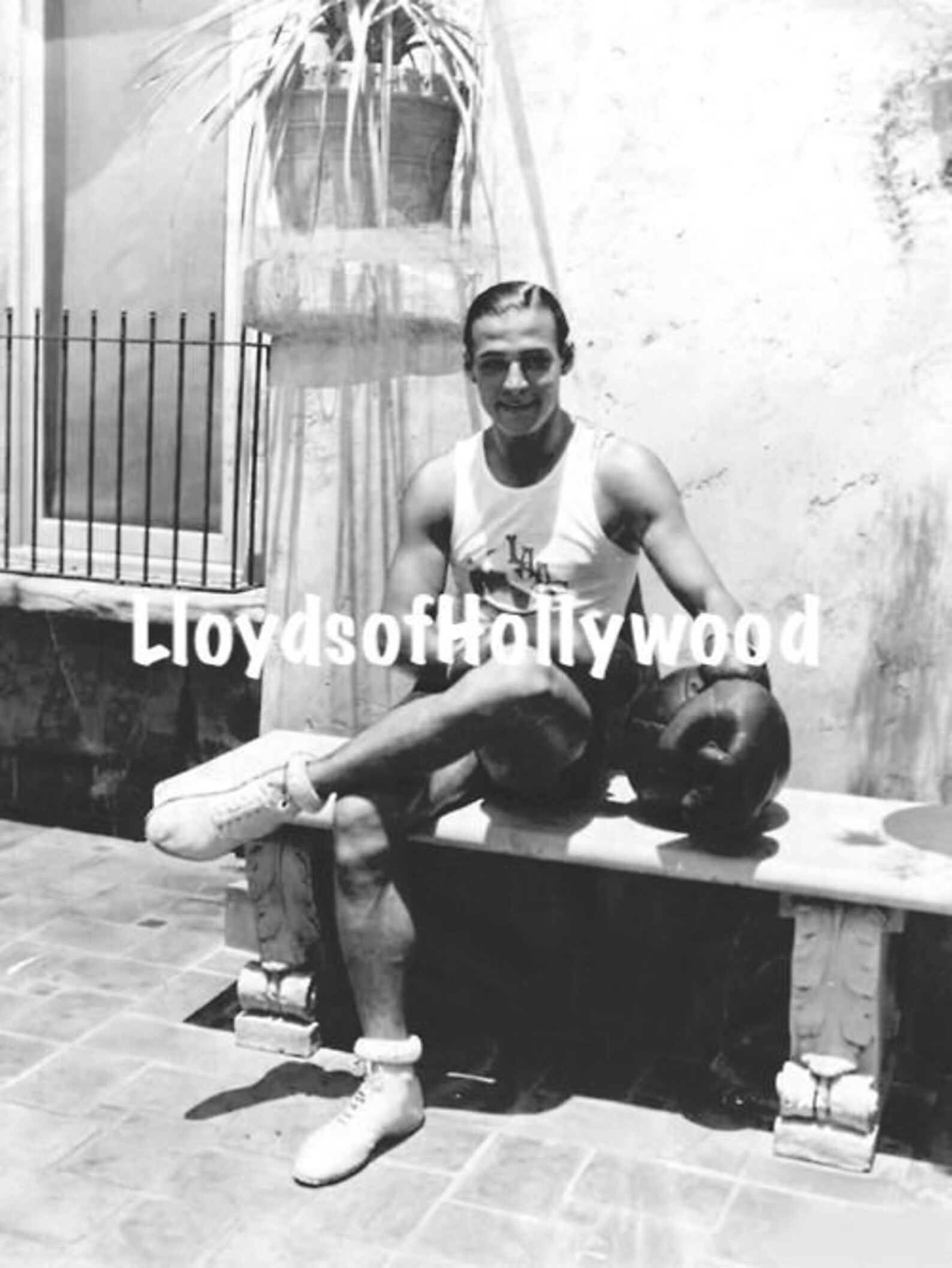 Photo Vintage Hollywood 1944 - Rudolph Valentino - Portrait Original Argentique Noir Et Blanc - Bon état