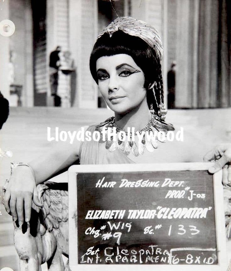 Elizabeth Taylor Cleopatra Costume Hairdressing Wig Dept Test - Etsy