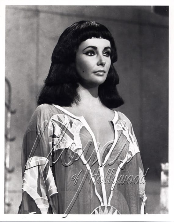 Elizabeth Taylor Cleopatra Hair And Wardrobe Test Photograph | Etsy