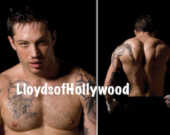 Tom Hardy Rugged  Maybe The New James Bond  007  Double Image Beefcake Tattoo Hunk Photograph