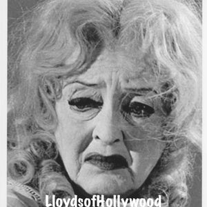 Bette Davis  Whatever Happened To Baby Jane?  At The Beach Extreme Close Up Photograph 1962
