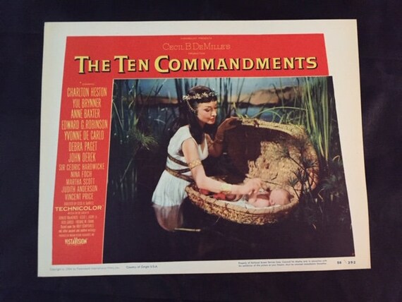 Image of Les Dix Commandements, Yul Brynner , 1956 (photo de