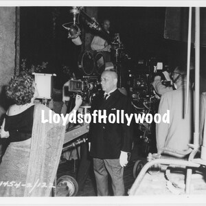Eric Von Stroheim Gloria Swanson William Holden  Sunset Boulevard On Set Rare Unique  Photograph  1950