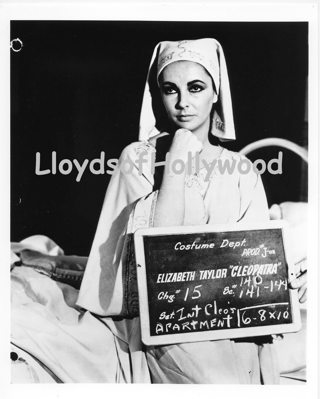 Elizabeth Taylor Cleopatra Costume Dept Test Photograph 1962 - Etsy