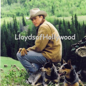 Heath Ledger With His Dogs Brokeback Mountain  Photograph