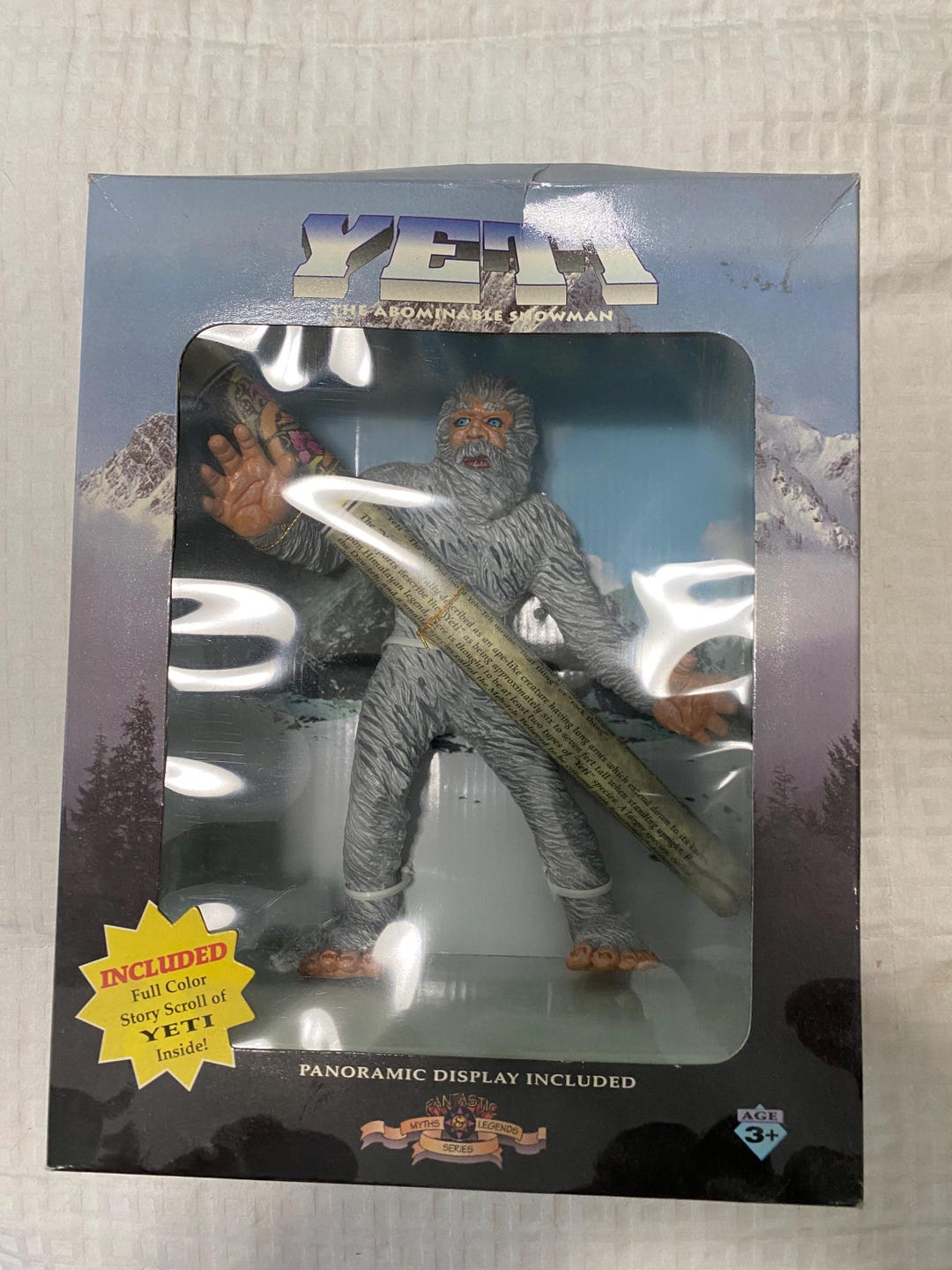 Yeti the Abominable Snowman Figure Shadowbox With Panoramic
