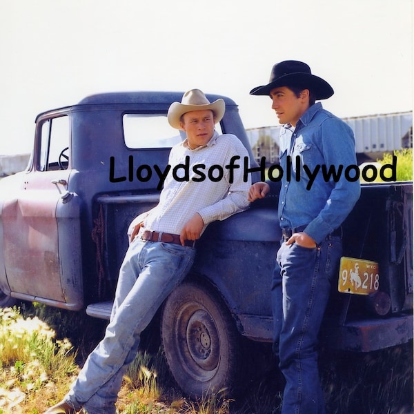 Heath Ledger Jake Gylenhaal  Brokeback Mountain Couple Photograph