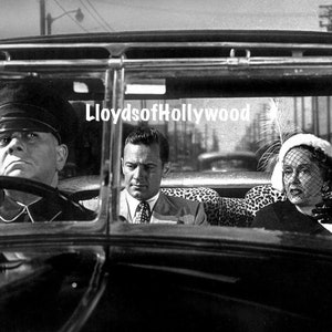 Gloria Swanson William Holden Eric Von Stroheim Sunset Boulevard In Car  Photograph  1950