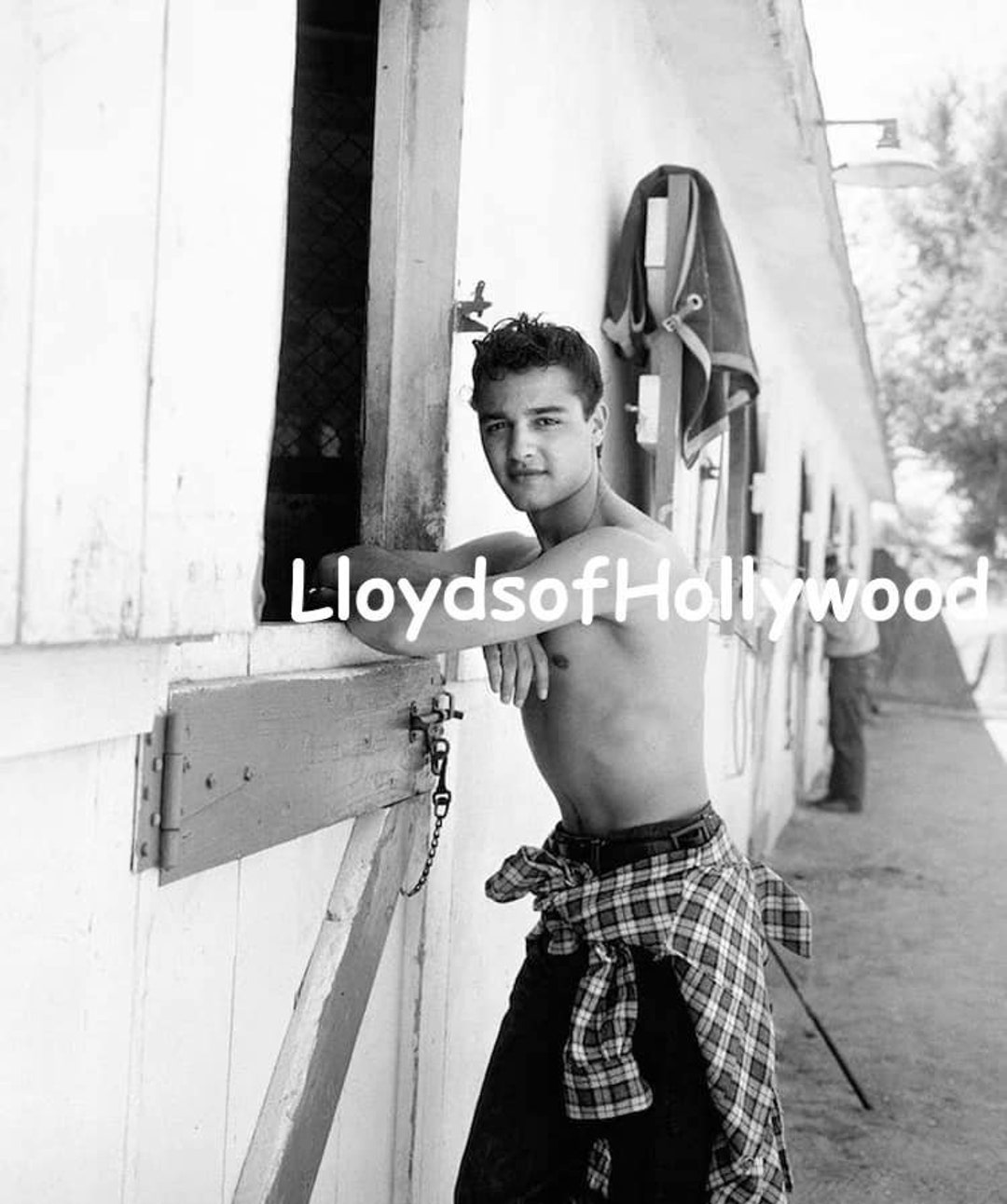 Sal Mineo Handsome Hollywood Actor Singer Director at Horse Stables Mid
