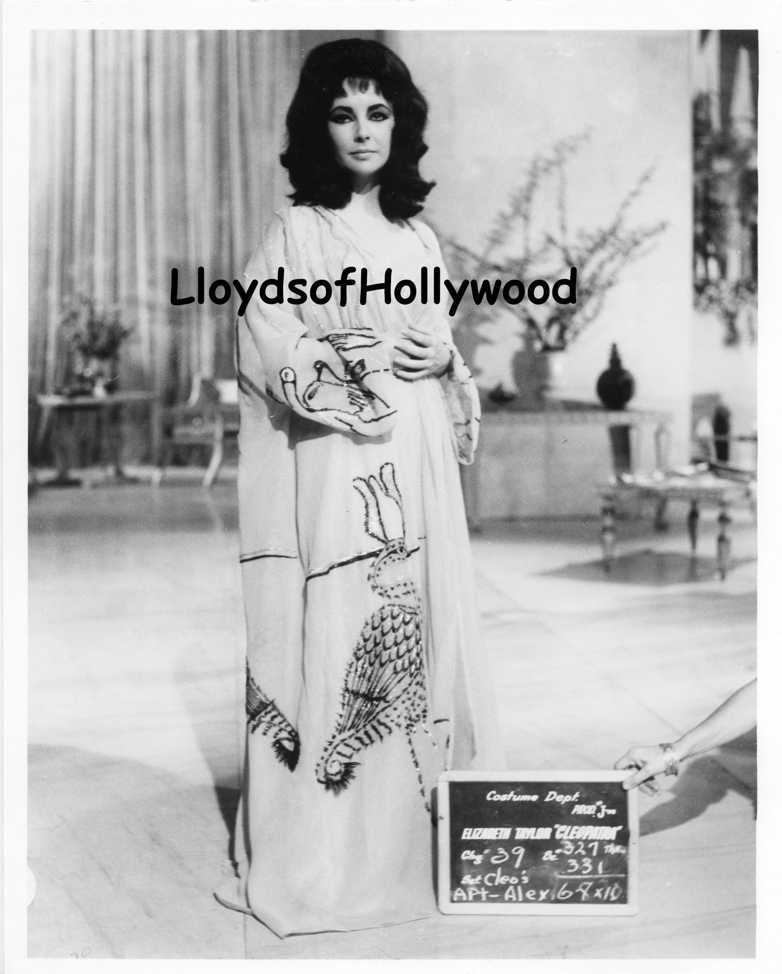 Elizabeth Taylor Cleopatra Costume Dept Test Photograph 1962 - Etsy
