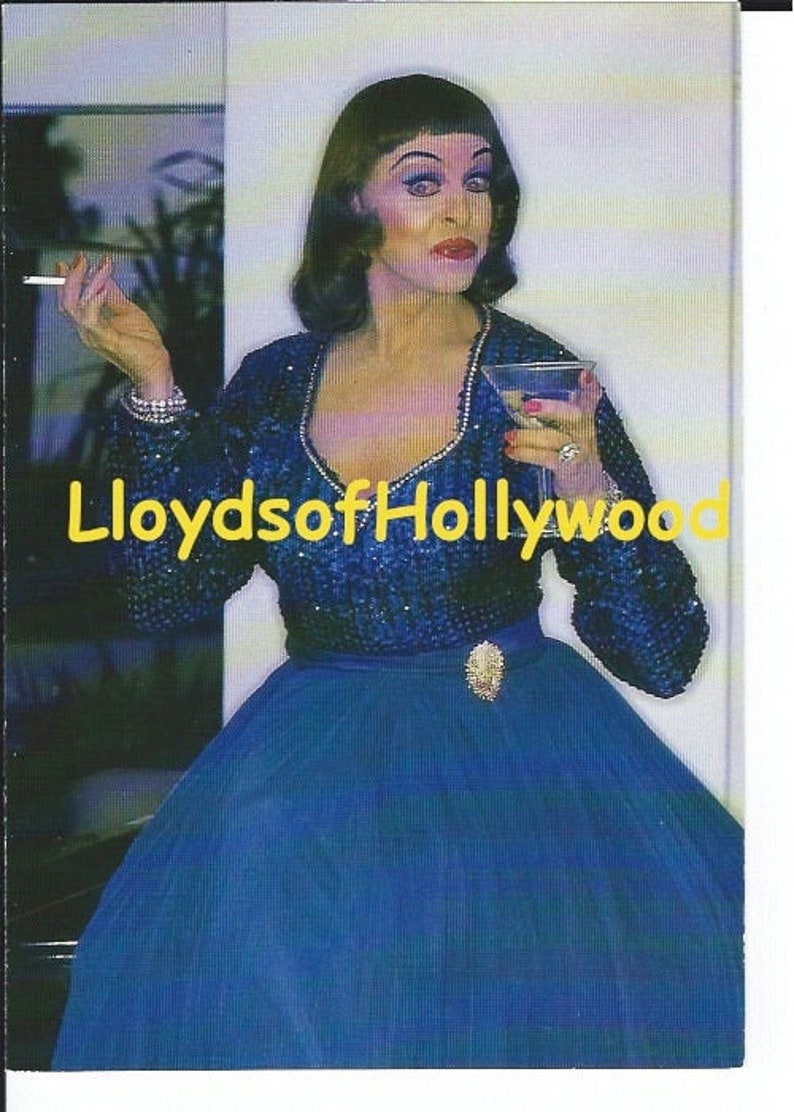 Charles Pierce Costume Male Actress Gay Drag Camp His Original Vintage Costume as Bette Davis Not A Well Woman 1986 image 1