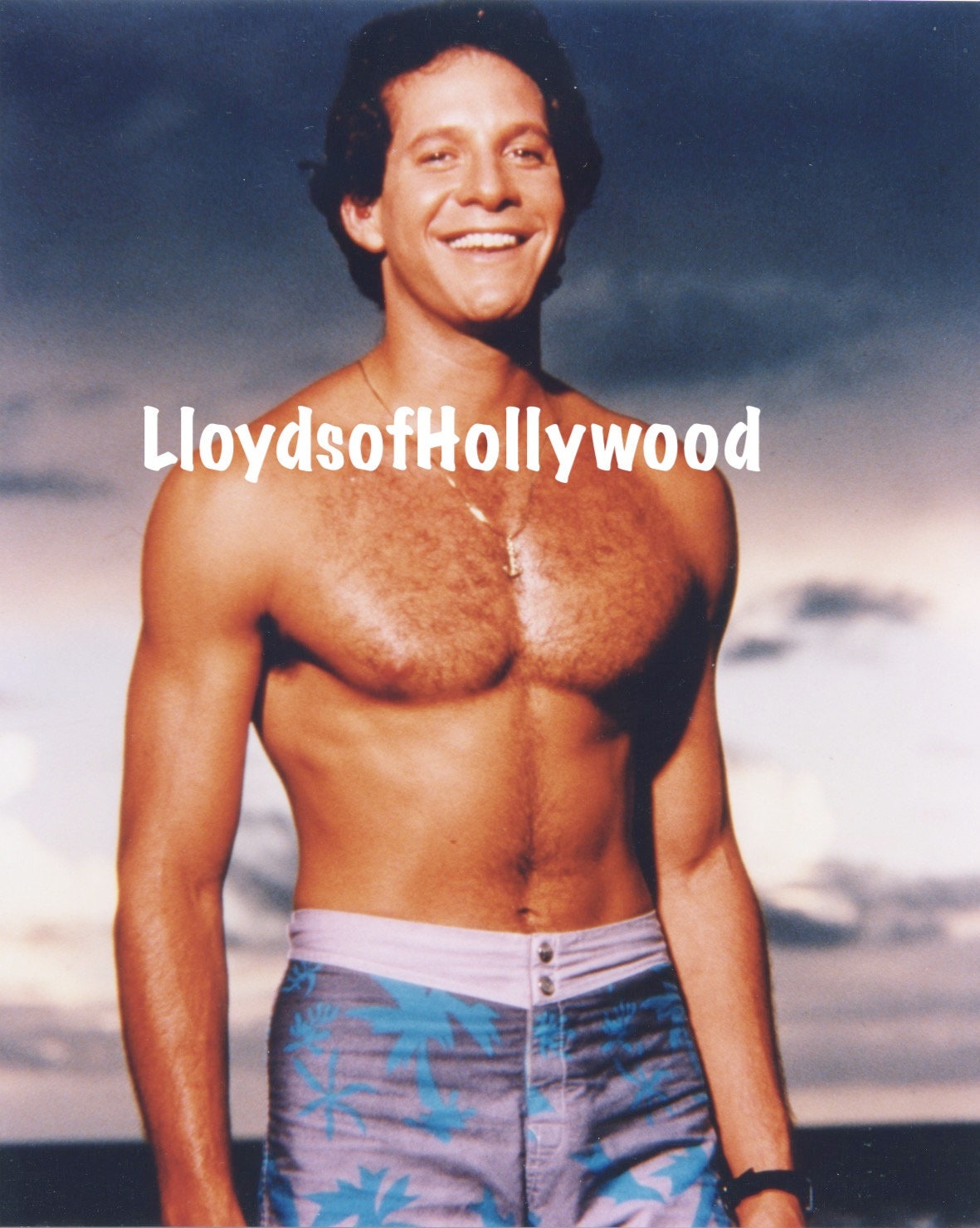 Steve Guttenberg Handsome Hollywood Hunk In Trunks Hairy Etsy