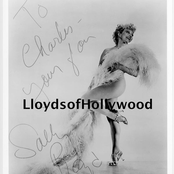 Sally Rand Burlesque Queen of Fan Dance Stripper  Photograph 1940's