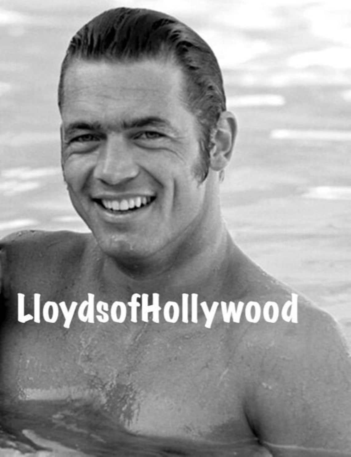 Chad Everett Handsome Hunk TV Movie Actor Wet in Water Beefcake