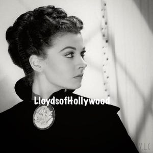 Vivien Leigh  Beautiful Widow Scarlett O&#39;Hara Southern Belle Wearing Walter Plunkett Black Gown  Gone With The  Wind  Photograph 1939