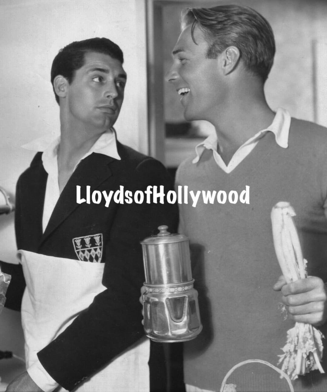Cary Grant Randolph Scott Handsome Hollywood Hunks at Home Candid
