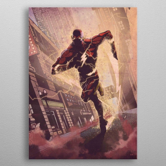 The Flash Metal Poster Dc Wall Art Print For Decoroffice Image 0