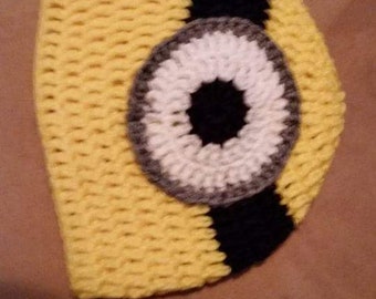 Crochet minion hat