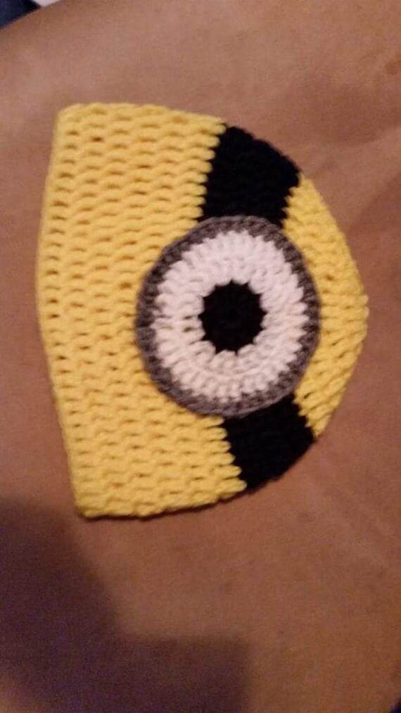crochet minion hat