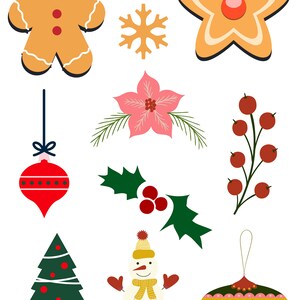 Christmas Clipart Holiday Clipart Cute Christmas Clip Art - Etsy