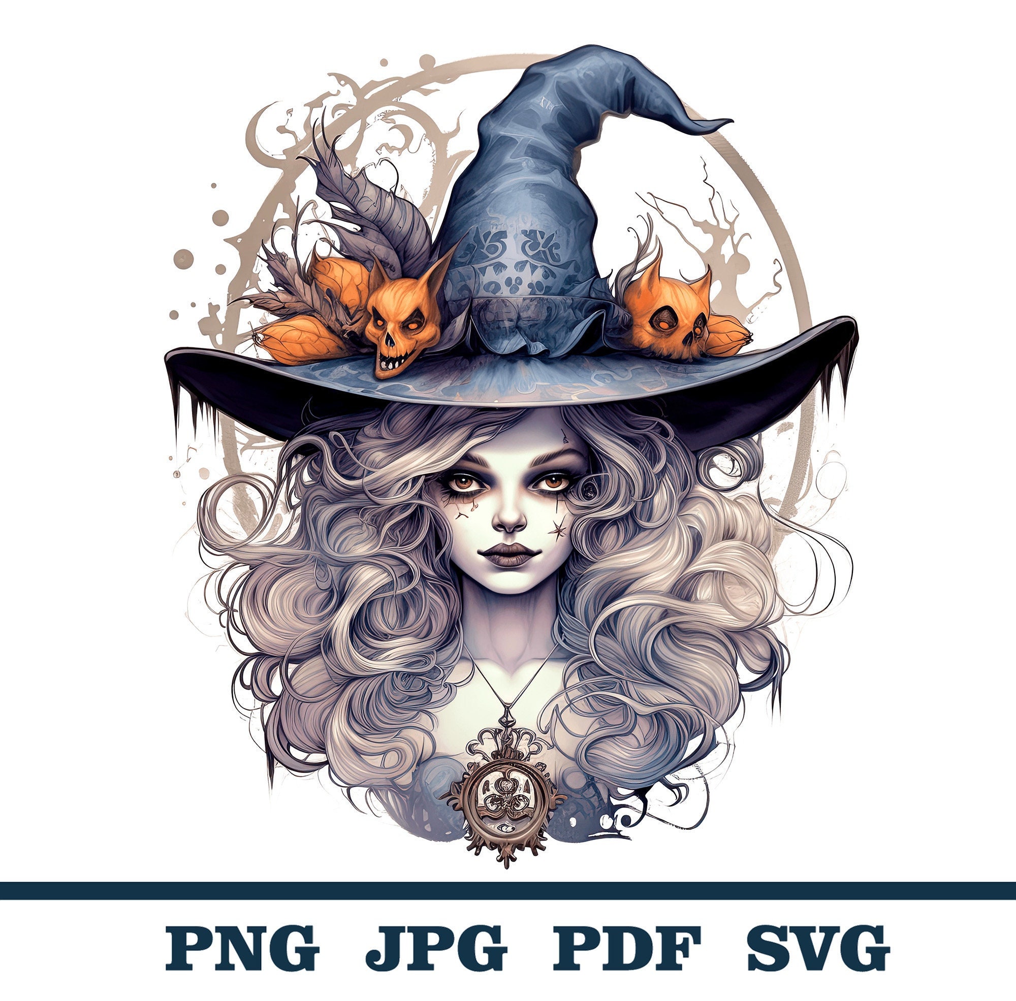 Witch Clipart Gothic Witch Clipart PNG Witches PNG - Etsy