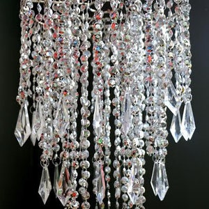 Acrylic Chandelier Silver For Party Decoration