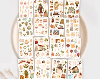 Winter Sticker Sheets XXL Bundle | Scrapbook, Planner
