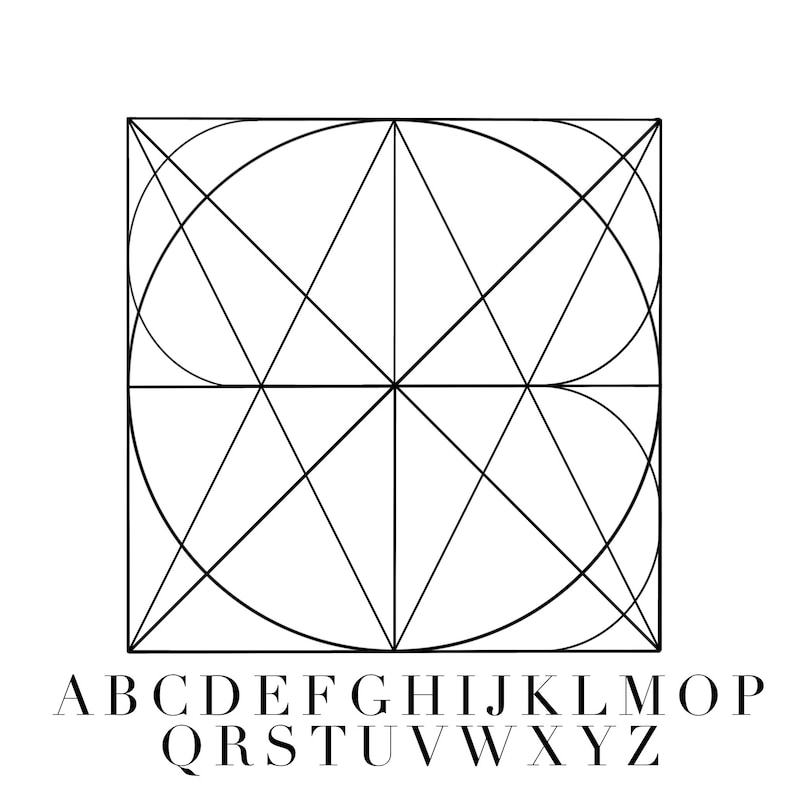 Custom Geometric Name Logo: Modern Line Art (Digital Image) image 2
