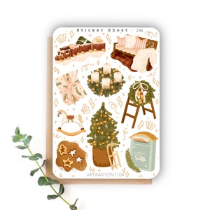 Sticker Sheet „Weihnachts Nostalgie “ 294 | Bullet Journal, Scrapbook, Planer, Weihnachten, Winter, Urlaub