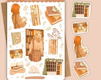Cottagecore Bookshop Stickers | Small Town Bookshop