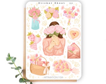 Mothers Day Sticker Sheet | Gift for Mom | Bullet Journal & Planner Stickers | Scrapbooking Stickers | Spring