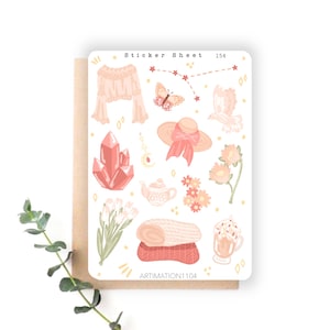 Sticker Bogen „Krebs“ 154 | Bullet Journal, Scrapbook, Planer, Deko Sticker, Sternzeichen