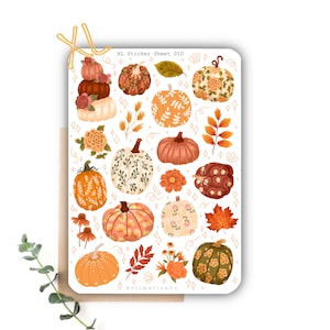 Stickervel XL "Autumn Foliage" 015 | Bullet Journal, plakboek, planner, herfst, Cottage Core
