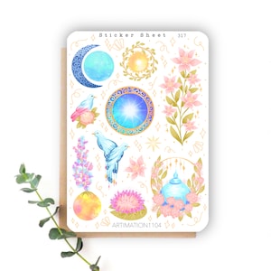 „Celestial Garden“ 317 | Bullet Journal, Scrapbook, Cottage Core, Reader, Frühling