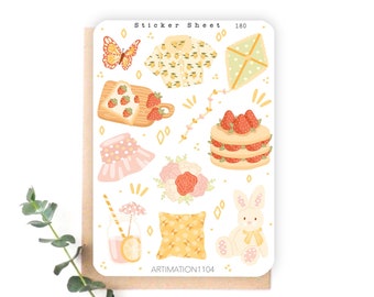 Stickervel "mei" 180 | Bulletjournaal, plakboek, planner, herfst, herfst, Cottage Core, Pasen