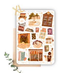 Foglio di adesivi XL "Readers Dream" 010 / Bullet Journal, Scrapbook, Planner, Booklover, Booknerd