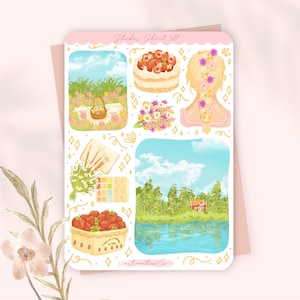 Sticker Bogen “skandinavischer Sommer“ 389 | Bullet Journal, Scrapbook, Planer, Cottage Kern, Reader, Sommer, Strand
