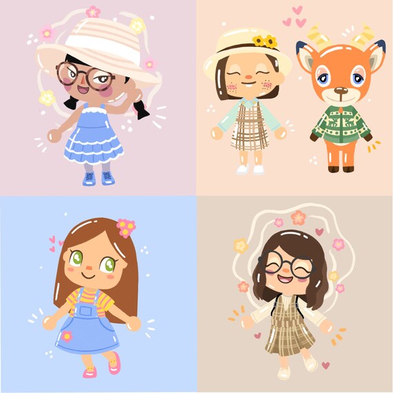 Custom Animal Crossing Avatar / Animal Commission Also with Etsy