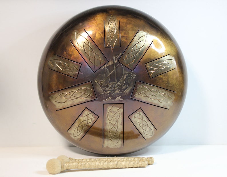 12 Steel Tongue Drum DRAKKAR 10 notes glukofon tank Etsy