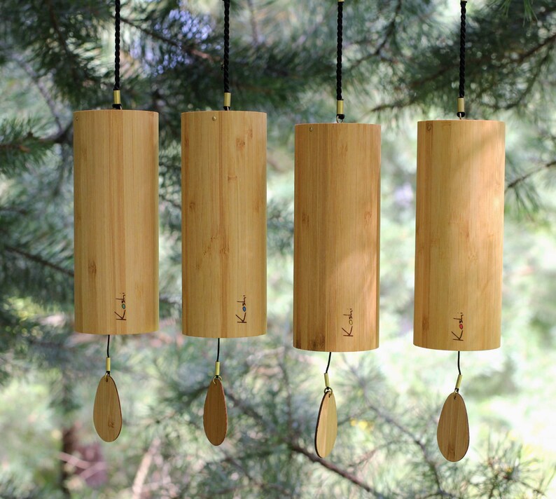 Koshi Wind Chimes Bells Four Elements Terra Aria Ignis Etsy