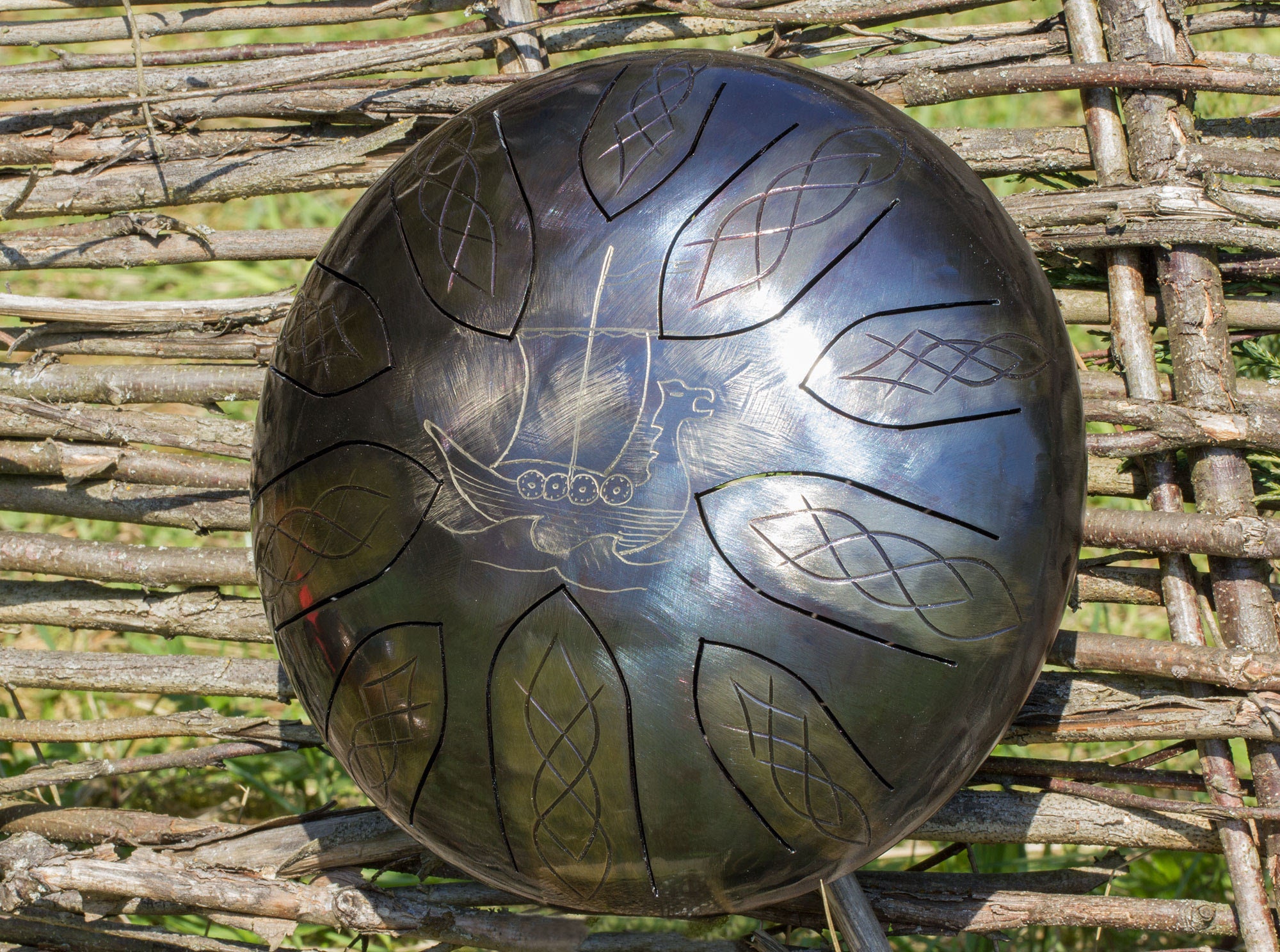 9 Steel Tongue Drum DRAKKAR 10 Notes glukofon Tank Etsy