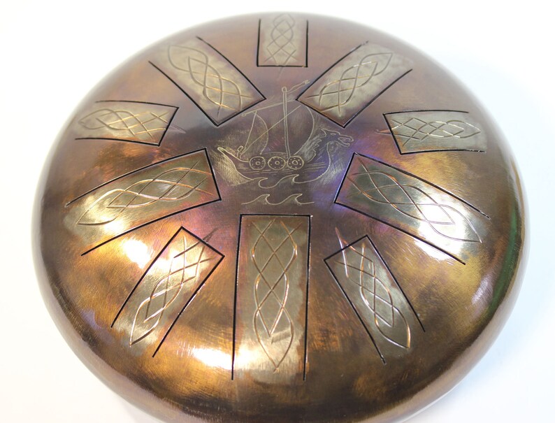 12 Steel Tongue Drum DRAKKAR 10 notes glukofon tank Etsy