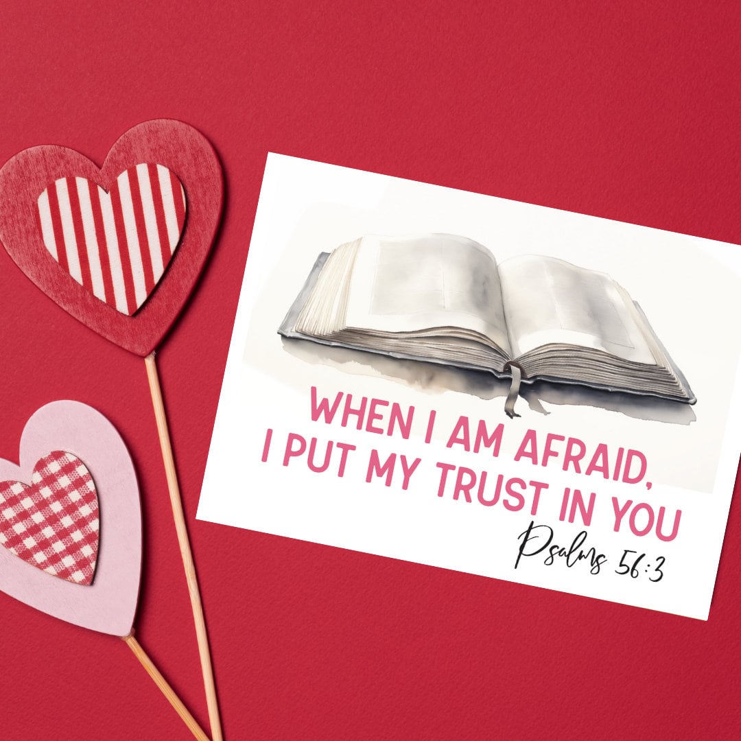 JW CARD - 2024 Year Text - When I Am Afraid - Psalms 56:3 - Jehovah's ...