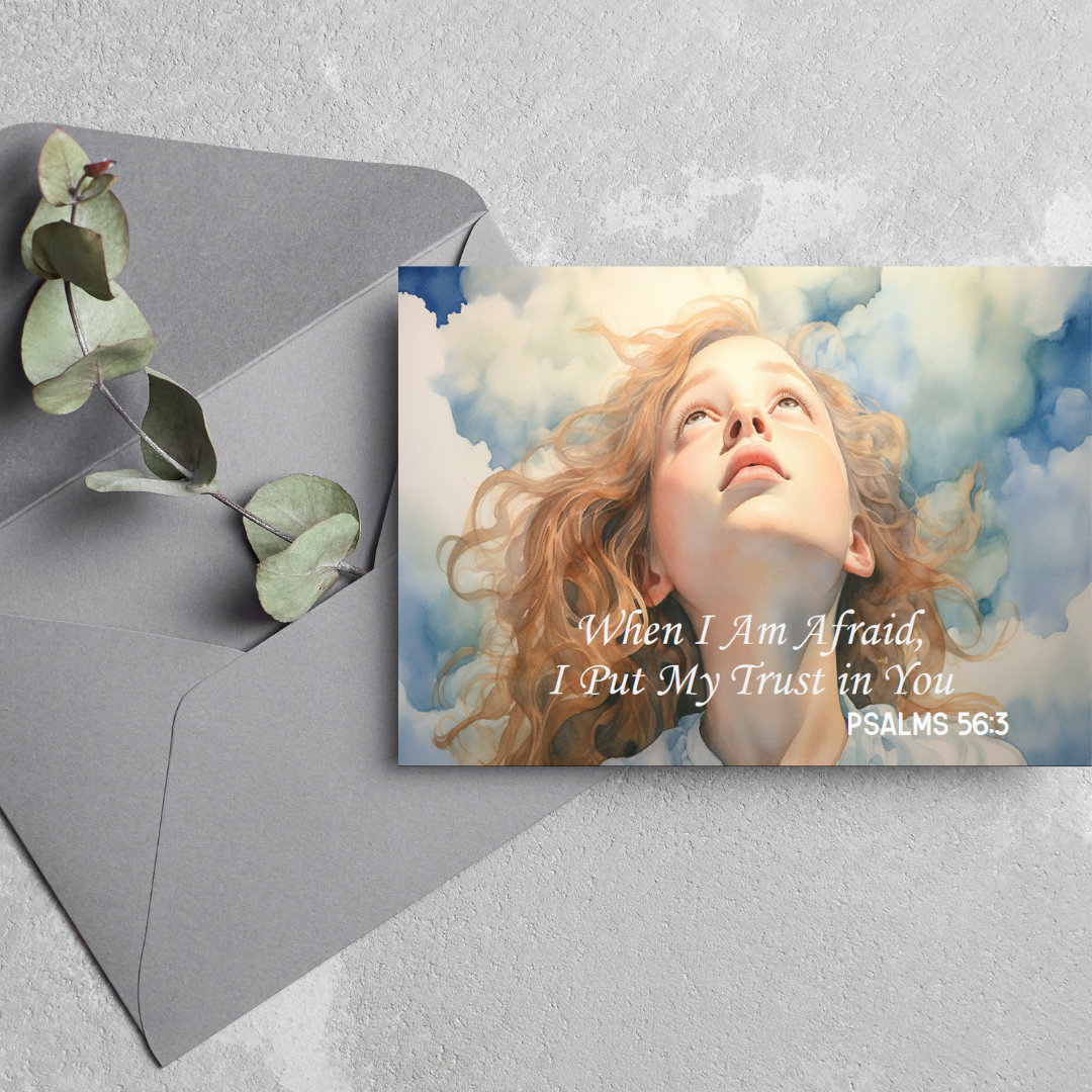 JW CARD - 2024 Year Text - When I Am Afraid - Psalms 56:3 - Jehovah's ...