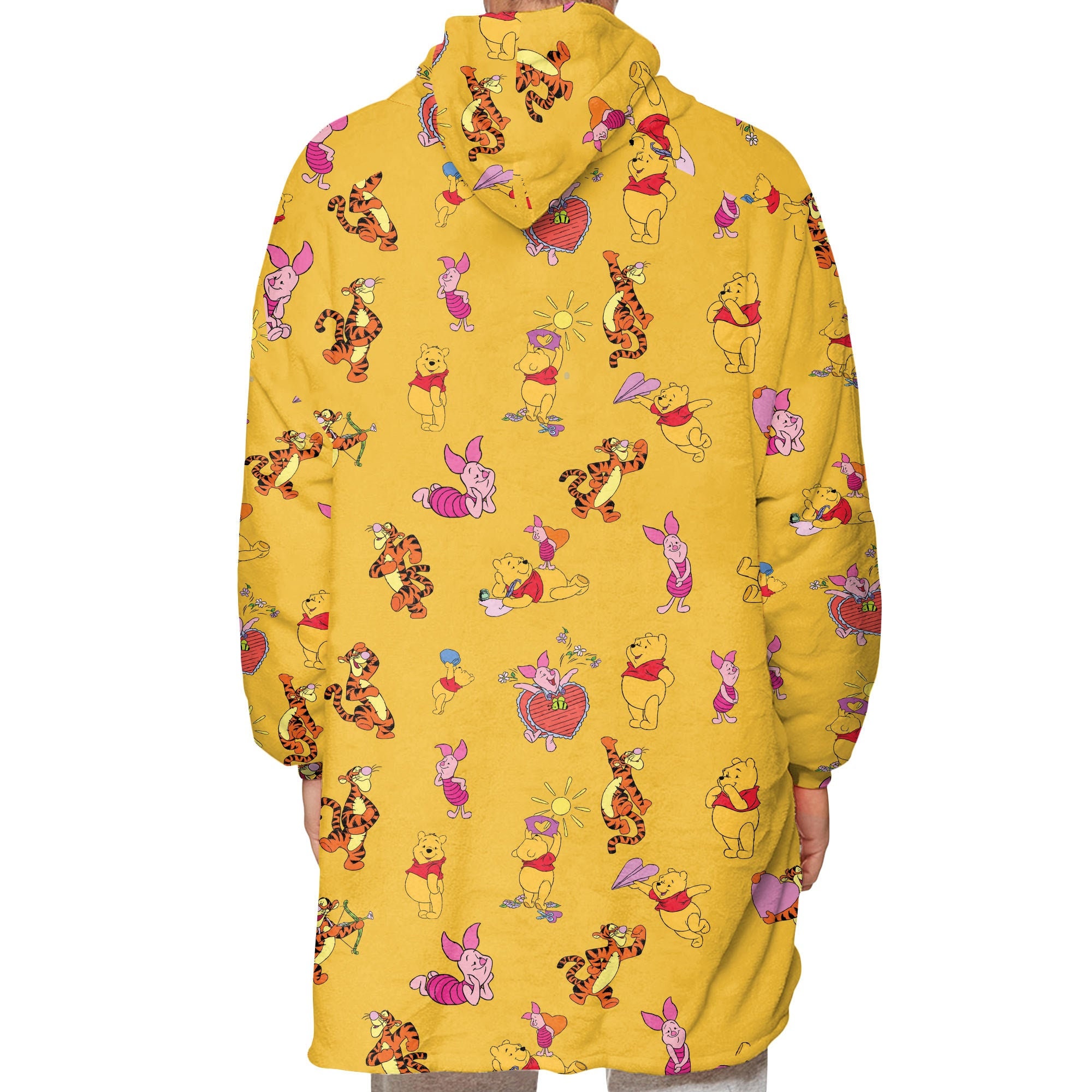 Discover Winnie-the-Pooh Blanket Hoodie, Pooh Christmas Hoodie