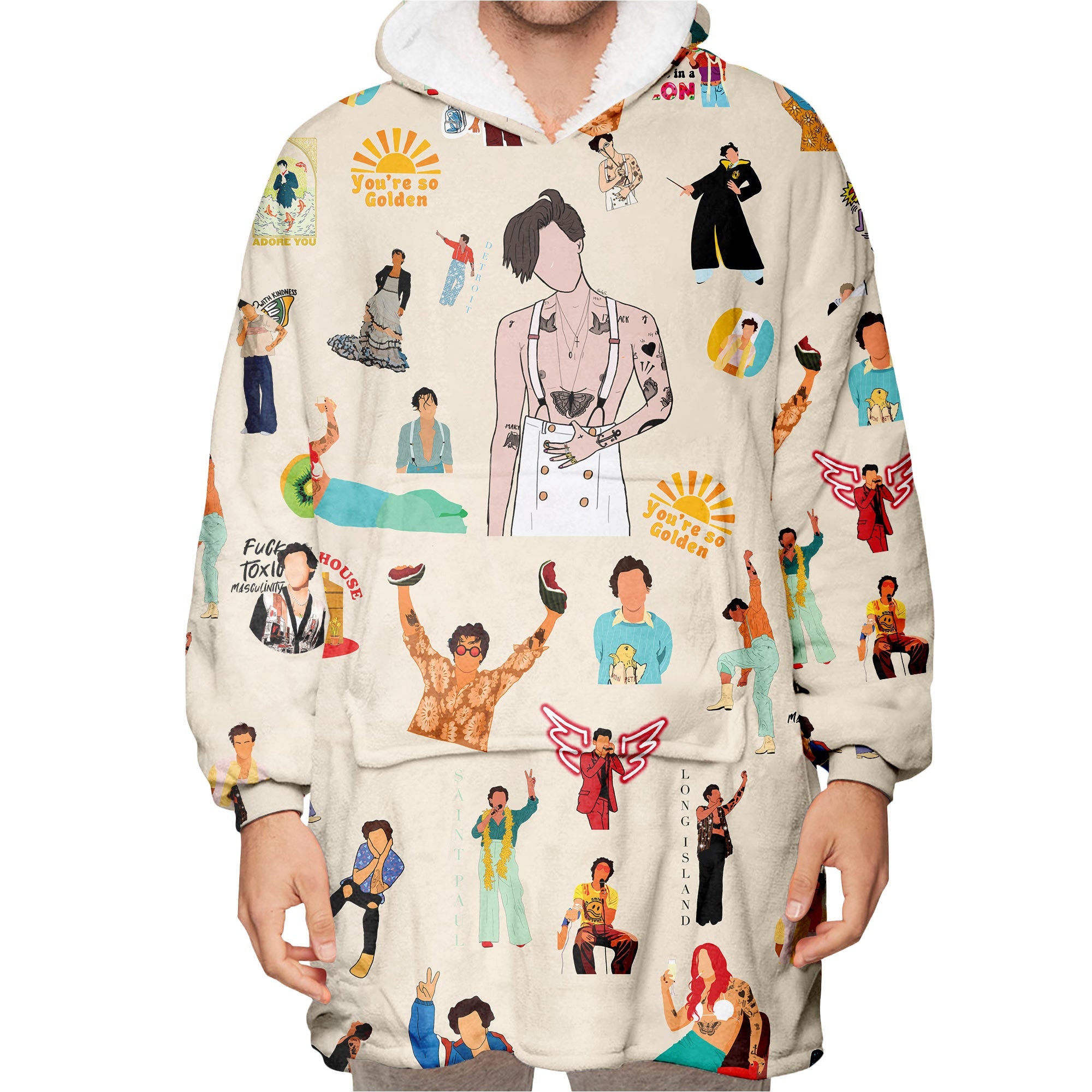 Discover Harry Wearable Blanket Hoodie, Styles Blanket Hoodie