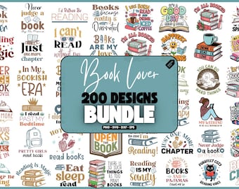 Book Lover SVG Bundle (200+ Designs), Bookish PNG, Reading SVG, Fantasy Book svg, Smut svg Bundle, Bookworm svg, Book Quotes svg for cricut